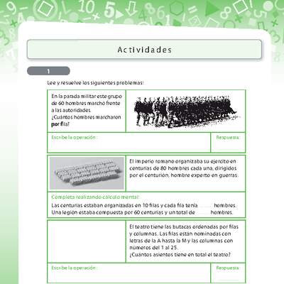 Multiplicación 18 Multiplicación 18