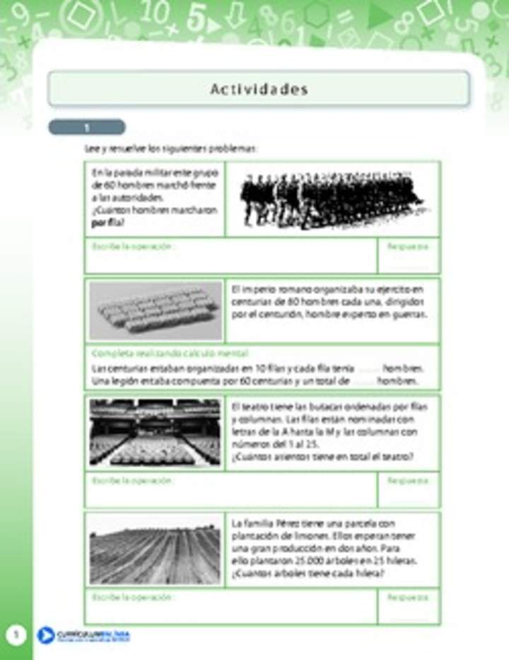 Multiplicación 18 Multiplicación 18
