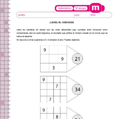 Juego: el ingenioso Juego: el ingenioso