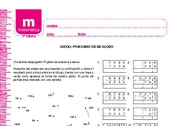 Juego: paseando en un globo Juego: paseando en un globo