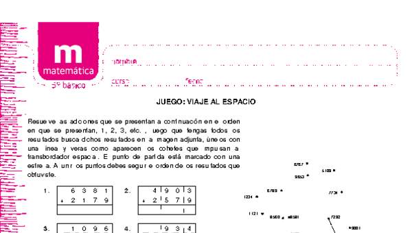 Juego: viaje al espacio Juego: viaje al espacio