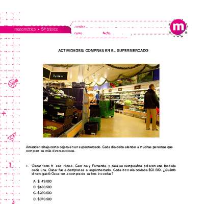 Compras en el supermercado Compras en el supermercado
