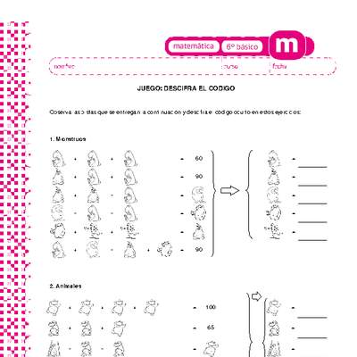 Juego: descifra el código Juego: descifra el código