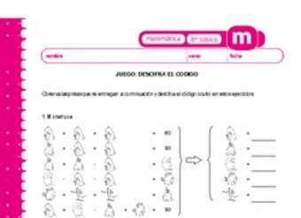 Juego: descifra el código Juego: descifra el código