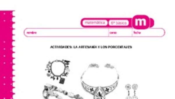 La artesanía y los porcentajes La artesanía y los porcentajes