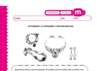 La artesanía y los porcentajes La artesanía y los porcentajes