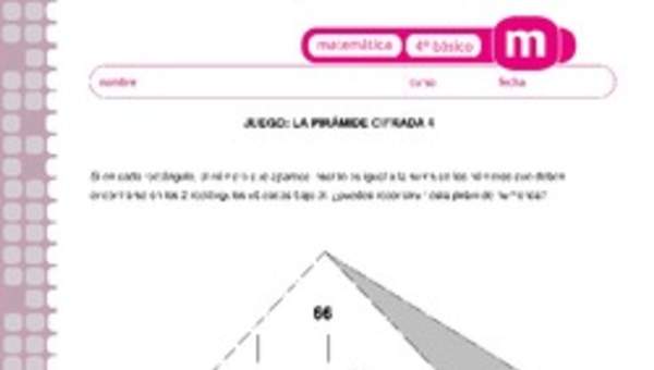 Juego: la pirámide cifrada 4 Juego: la pirámide cifrada 4
