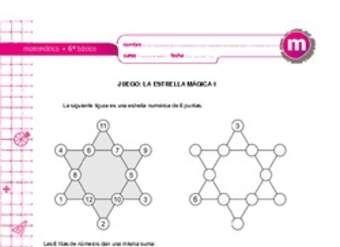 Juego: la estrella mágica 1 Juego: la estrella mágica 1