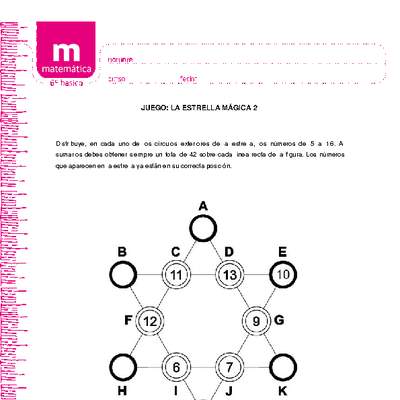 Juego: la estrella mágica 2 Juego: la estrella mágica 2