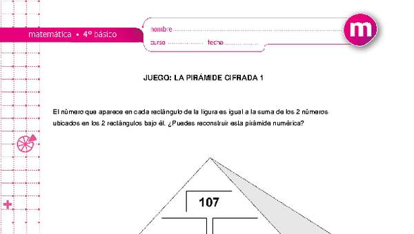 Juego: la pirámide cifrada 1 Juego: la pirámide cifrada 1