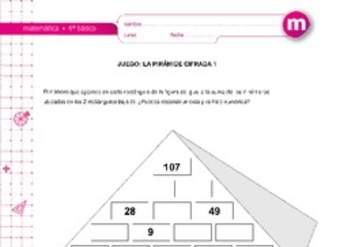 Juego: la pirámide cifrada 1 Juego: la pirámide cifrada 1