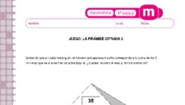 Juego: la pirámide cifrada 3 Juego: la pirámide cifrada 3