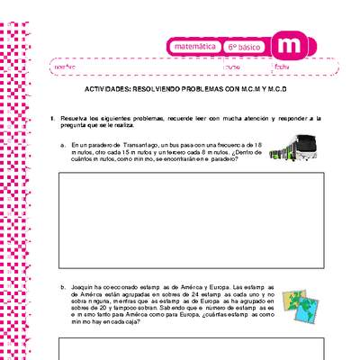 Resolviendo problemas con m.c.m y m.c.d Resolviendo problemas con m.c.m y m.c.d