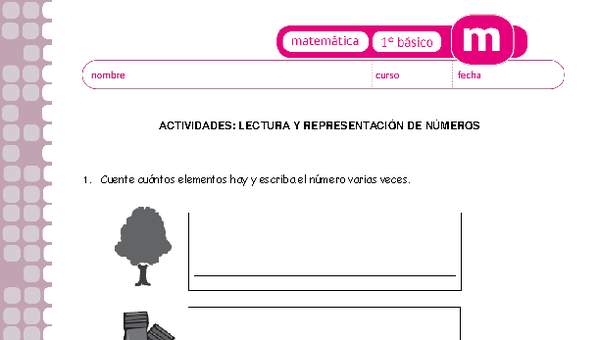 Lectura y representación de números Lectura y representación de números