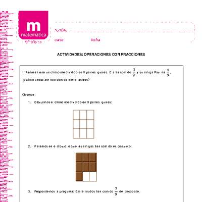 Operaciones con fracciones Operaciones con fracciones