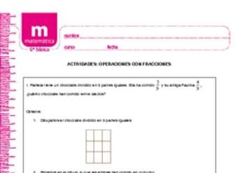 Operaciones con fracciones Operaciones con fracciones