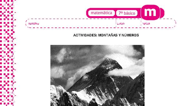 Las montañas y números Las montañas y números