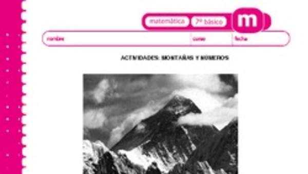 Las montañas y números Las montañas y números