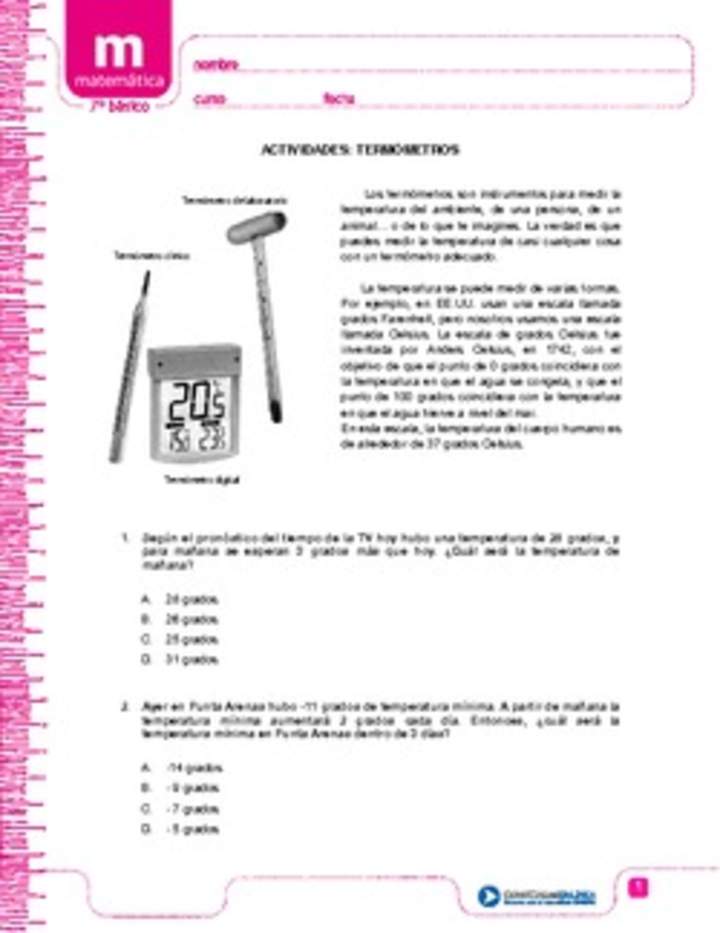 Termómetros Termómetros