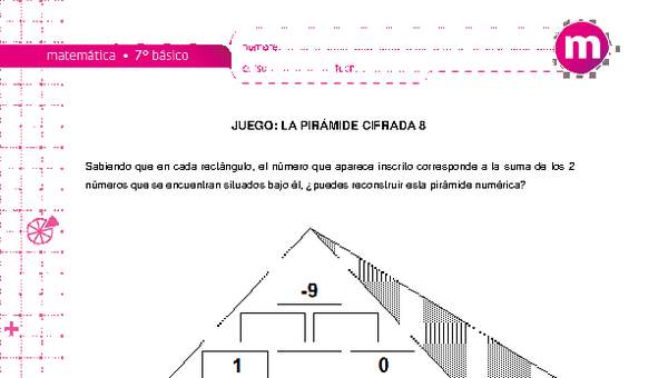 Juego: La pirámide cifrada 8 Juego: La pirámide cifrada 8