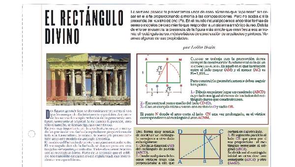 El rectángulo divino El rectángulo divino