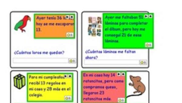 Resolución de problemas de adición y sustracción 2 Resolución de problemas de adición y sustracción 2