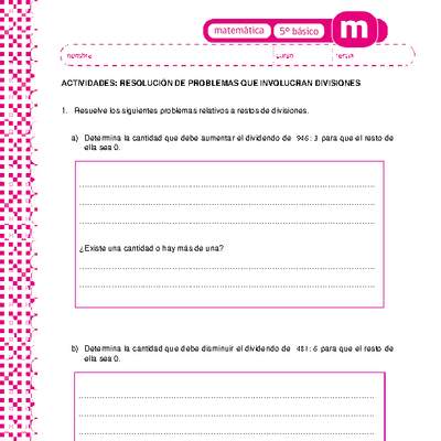 Resolución de problemas que involucran divisiones Resolución de problemas que involucran divisiones