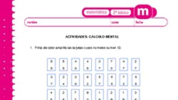 Cálculo mental Cálculo mental