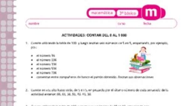 Contar del 0 al 1 000 Contar del 0 al 1 000