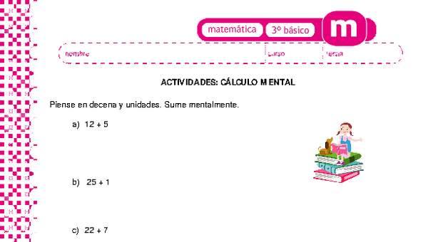 Cálculo mental Cálculo mental