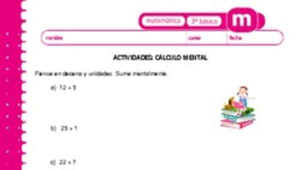 Cálculo mental Cálculo mental