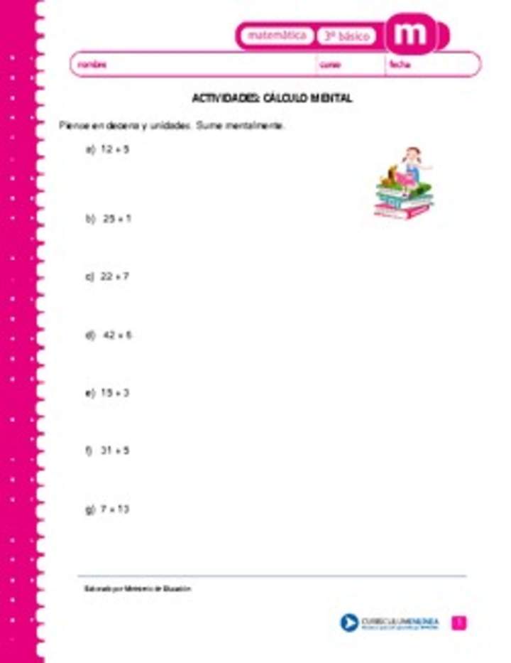 Cálculo mental Cálculo mental
