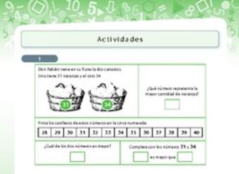 Resolución de problemas: mayor o menor que, y recta numérica Resolución de problemas: mayor o menor que, y recta numérica