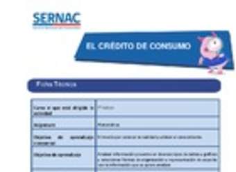 El crédito de consumo El crédito de consumo