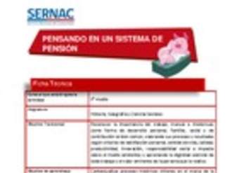 Pensando en un sistema de pensión Pensando en un sistema de pensión