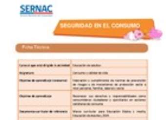 Seguridad en el consumo Seguridad en el consumo