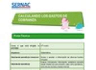 Calculando los gastos de cobranza Calculando los gastos de cobranza