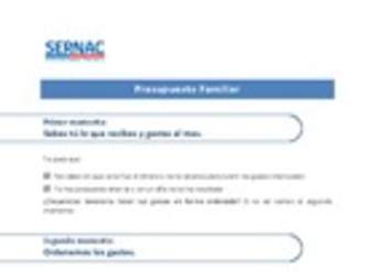 Presupuesto familiar Presupuesto familiar