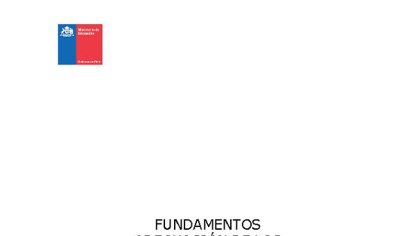 Fundamentos Adecuación de los Estándares de Aprendizaje para 2º medio Fundamentos Adecuación de los Estándares de Aprendizaje para 2º medio