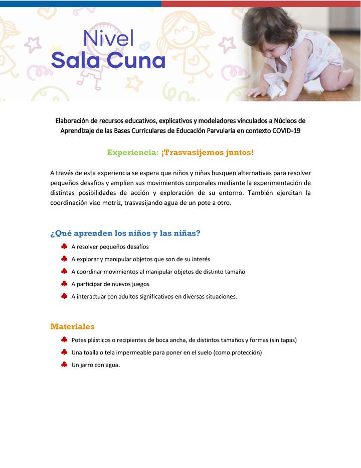 Experiencia Educativa: Trasvasijemos juntos Experiencia Educativa: Trasvasijemos juntos