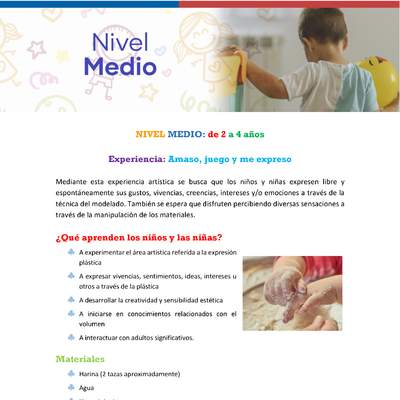 Experiencia educativa: Amaso, juego y me expreso Experiencia educativa: Amaso, juego y me expreso