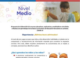 Experiencia: Adivina, buen adivinador Experiencia: Adivina, buen adivinador