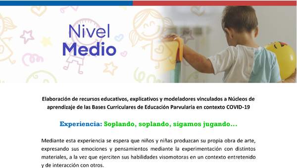 Experiencia: Soplando, soplando, sigamos jugando... Experiencia: Soplando, soplando, sigamos jugando...