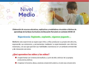 Experiencia: Soplando, soplando, sigamos jugando... Experiencia: Soplando, soplando, sigamos jugando...