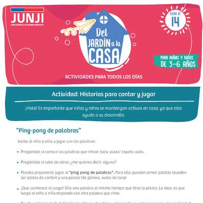 Ping-pong de palabras Ping-pong de palabras