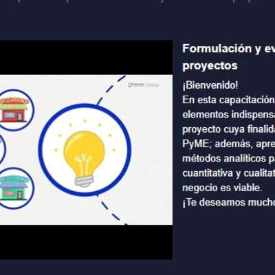 Curso: Formulación y evaluación de proyectos Curso: Formulación y evaluación de proyectos