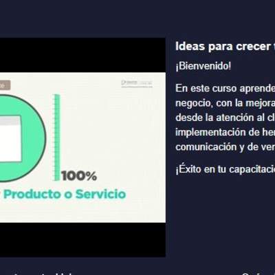 Curso: Ideas para crecer tu negocio Curso: Ideas para crecer tu negocio