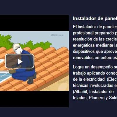 Curso: Instalador de paneles solares Curso: Instalador de paneles solares