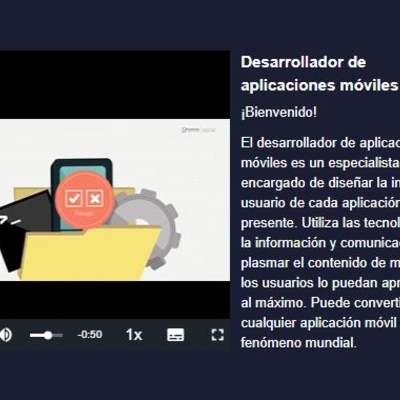Curso: Desarrollador de aplicaciones móviles Curso: Desarrollador de aplicaciones móviles