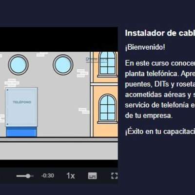 Curso: Instalador de cables de cobre Curso: Instalador de cables de cobre